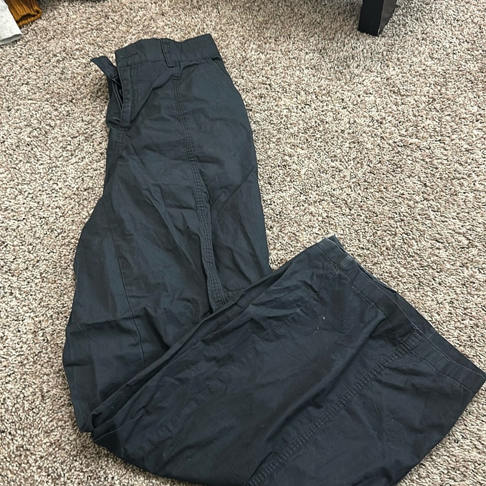 Black cargo pants